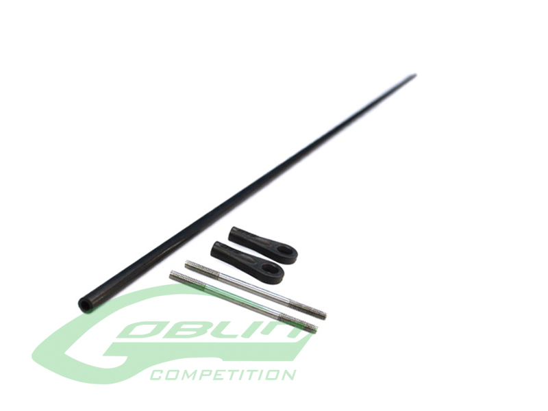 Carbon Fiber Tail Push Rod 4 x 2.5 x 702mm- Goblin 700 Competition